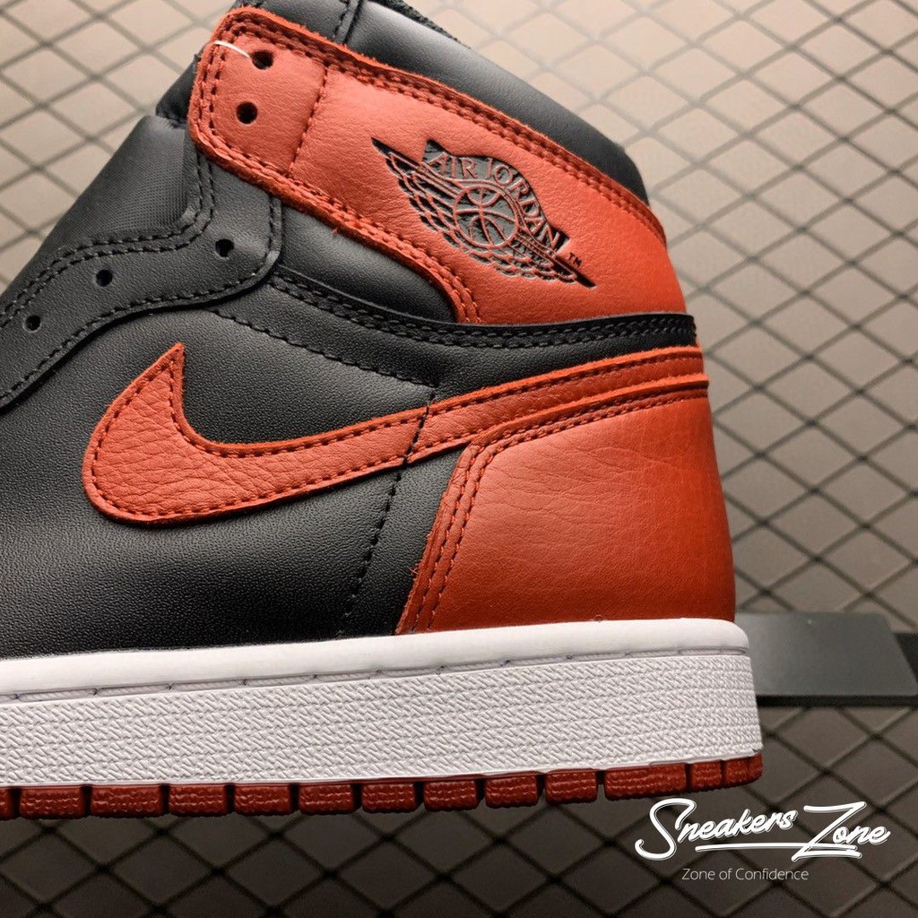 Giày Thể Thao Sneakers AIR JORDAN 1 Retro High BRED Đỏ đen cao cổ