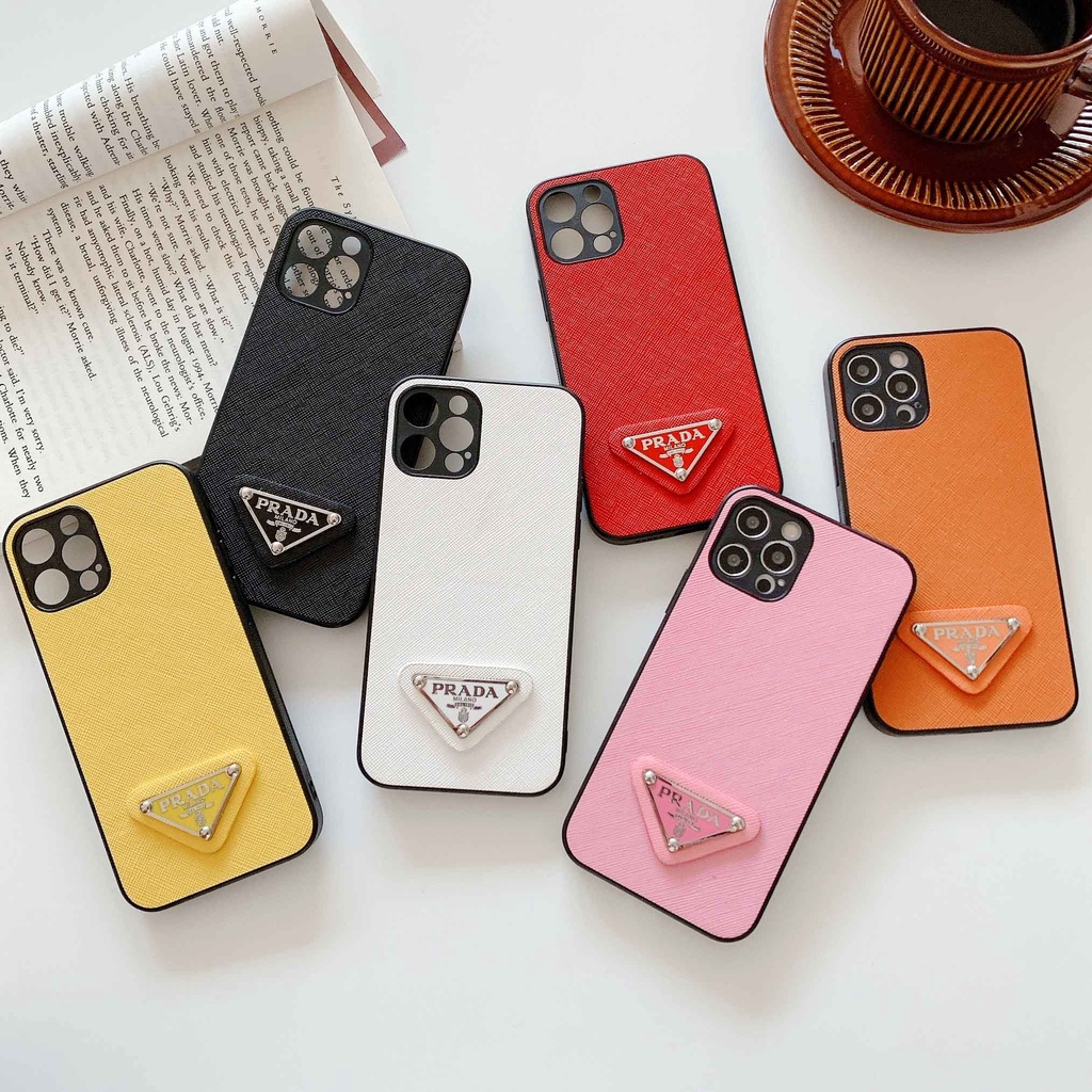 Ốp Điện Thoại Da Màu Đen Thời Trang Cho iPhone 13promax 12 11 xsmax xr xs 7P