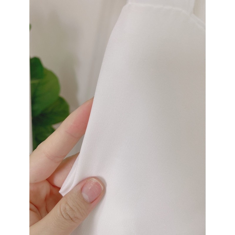 Đầm Trắng Nữ 2 Dây Cột Nơ Đuôi Cá 🦋 Váy Nữ Eo Chun Dáng Dài 🦋