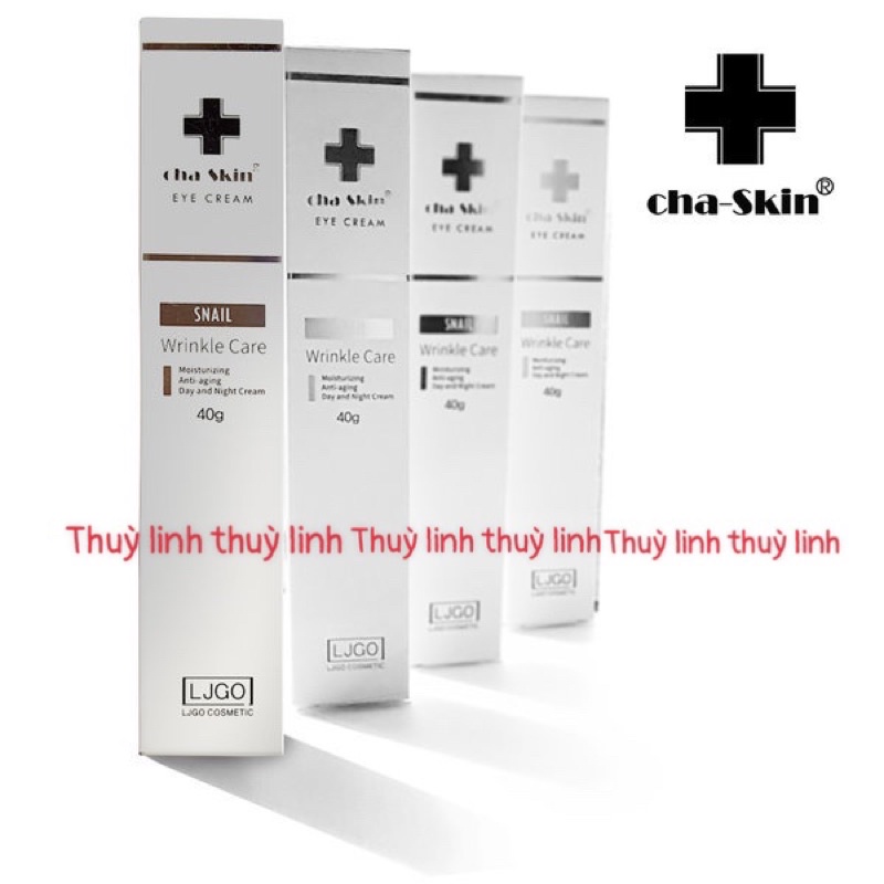 Kem mắt ốc sên cao cấp LJGO CHA SKIN SNAIL 40ML Hàn Quốc HSD 05/2024 CHASKIN