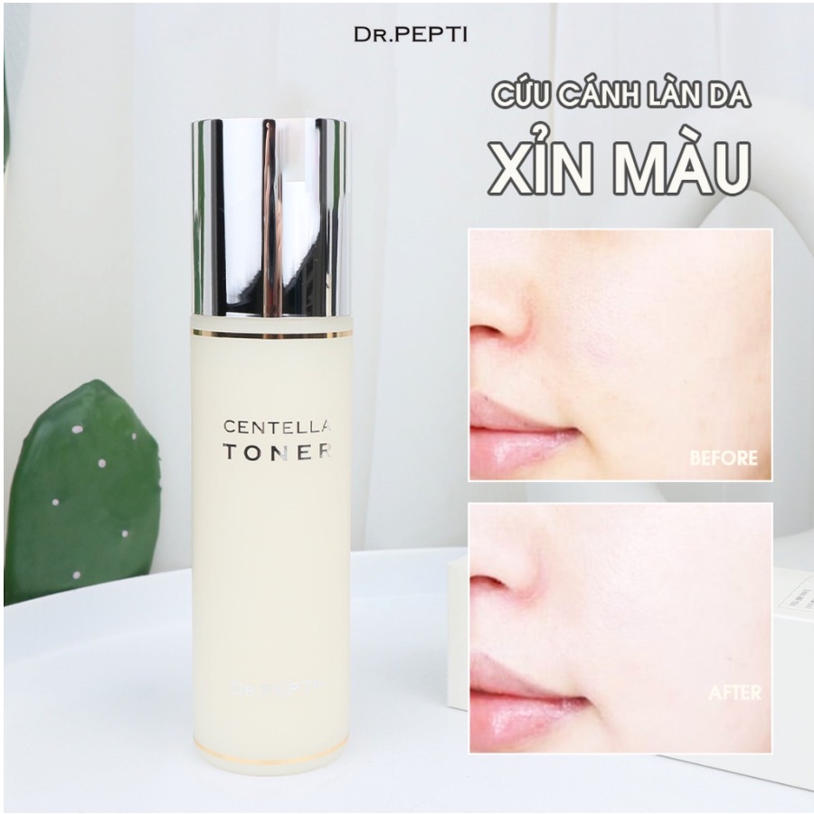 Toner Dưỡng Da Căng Bóng Dr.Pepti Centella, Nước Hoa Hồng Dưỡng Da Căng Bóng 180ml