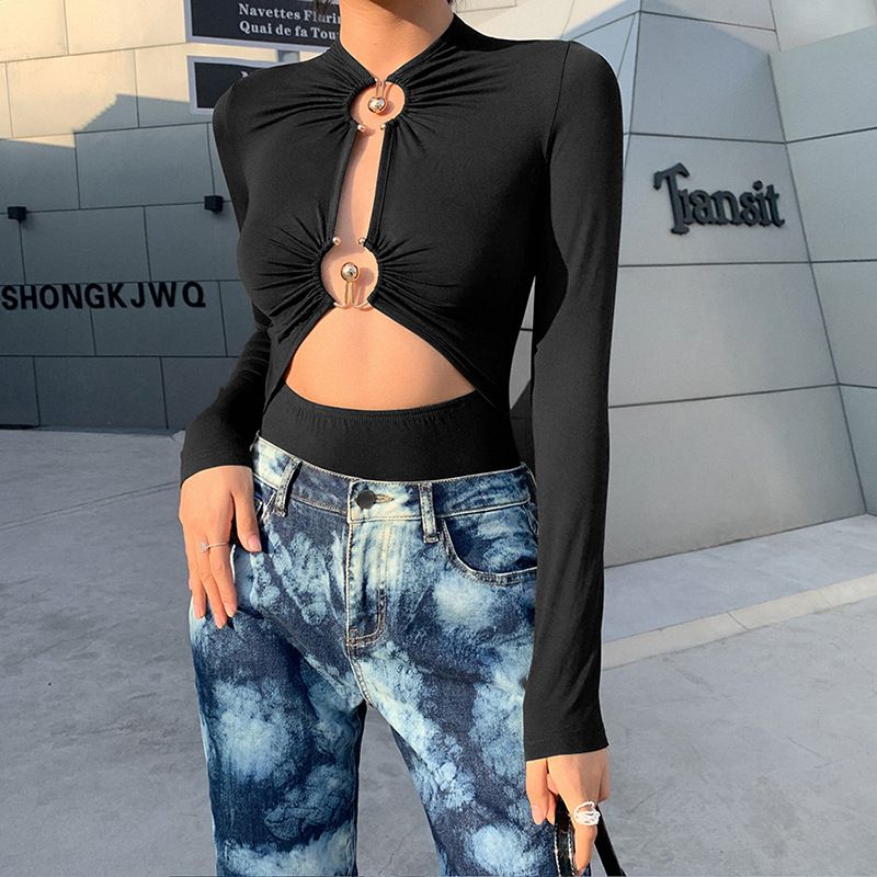 DUNEA Bộ Đồ Liền Thân Màu Trơn Thiết Kế Gợi Cảm Cho Nữ