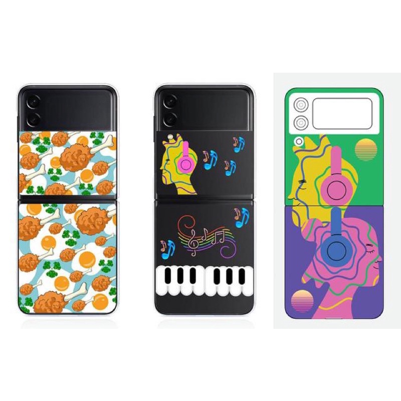 Chính hãng-Ốp nhựa kèm ring cho điện thoại Samsung Galaxy Z Flip3 thuộc Bộ sưu tập Phá Cách Tạo Gu