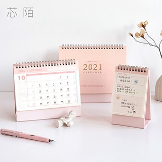 Lịch Để Bàn 2021 Màu Sắc Thanh Lịch 19x16cm