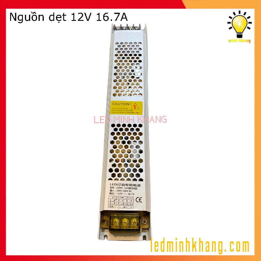 Nguồn dẹt mỏng 12V đủ loại công suất, chính hãng