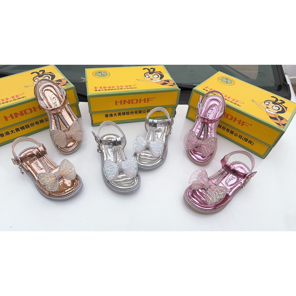 Sandal bé gái- Dép cho bé gái nơ xinh ảnh thật shop chụp mã 0822