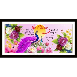 Tranh đính đá vợ chồng VS312 chưa đính