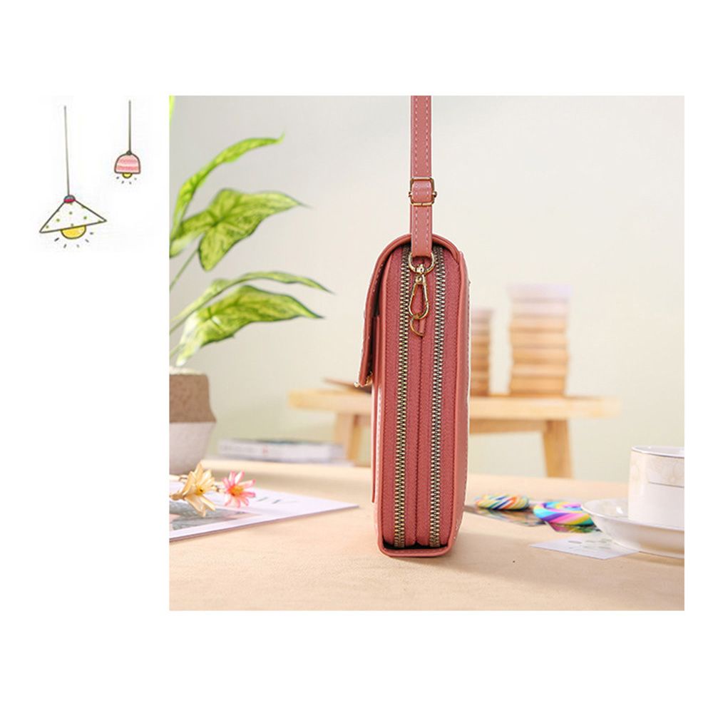 Túi đeo chéo đựng tiền điện thoại sức chứa lớn đa năng có thể dùng màn hình cảm ứng thời trang cho nữ