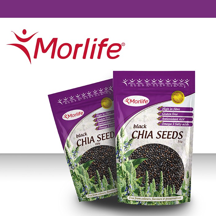 [DATE 07/2022] Chia đen hữu cơ Úc Morlife Black Chia Seeds Certified Organic 1kg