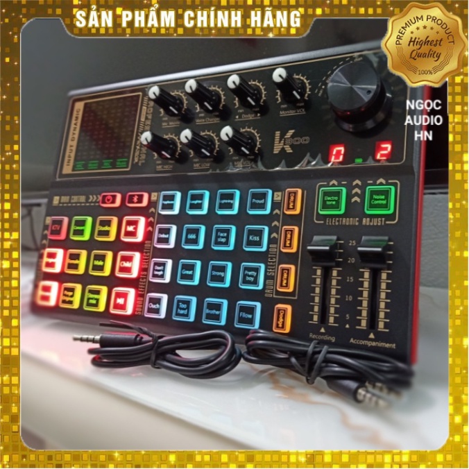 Sound Card Livestream K300 Thu âm, Karaoke Livestream FB, Bigo live ,Tiktok