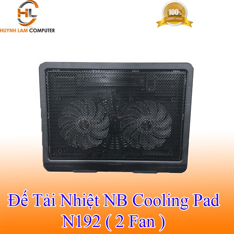 Đế Tản Nhiệt Laptop NB Cooling Pad N192 ( 2 Fan ) - Hàng chính hãng