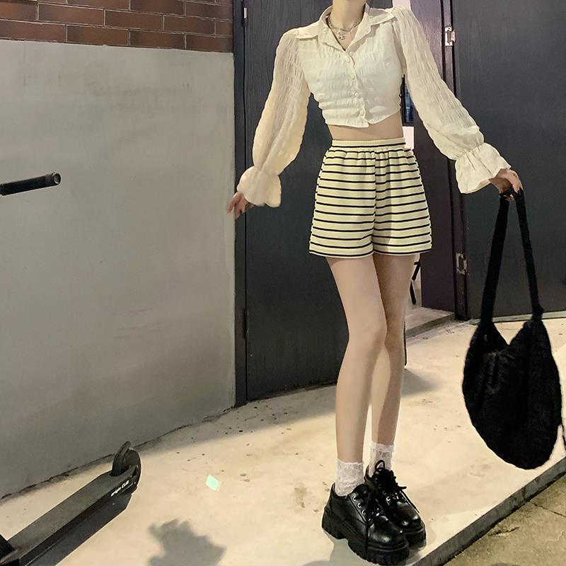 Áo Kiểu Tay Phồng Phối Nơ Xinh Xắn Thời Trang Mùa Hè Cho Nữ