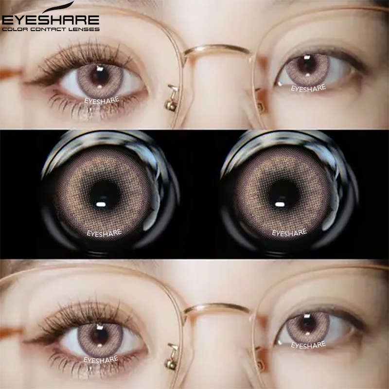 Cặp kính áp tròng EYESHARE mềm mại màu sắc thời trang dành cho mắt
