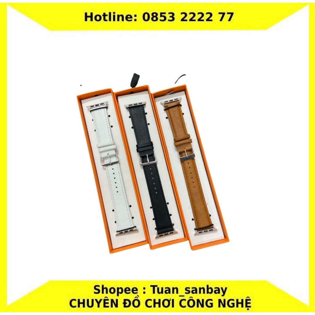 Dây da bản mỏng dành cho iwatch seri 1 2 3 4 5 6 7