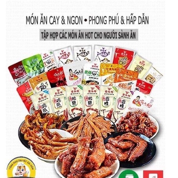 ĐỒ ĂN VẶT NỘI ĐỊA tổng hợp các món cay cay, siêu ngon tự chọn