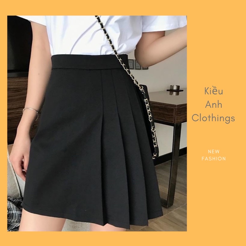 Chân váy xếp ly, chân váy dáng ngắn chữ A Full Size