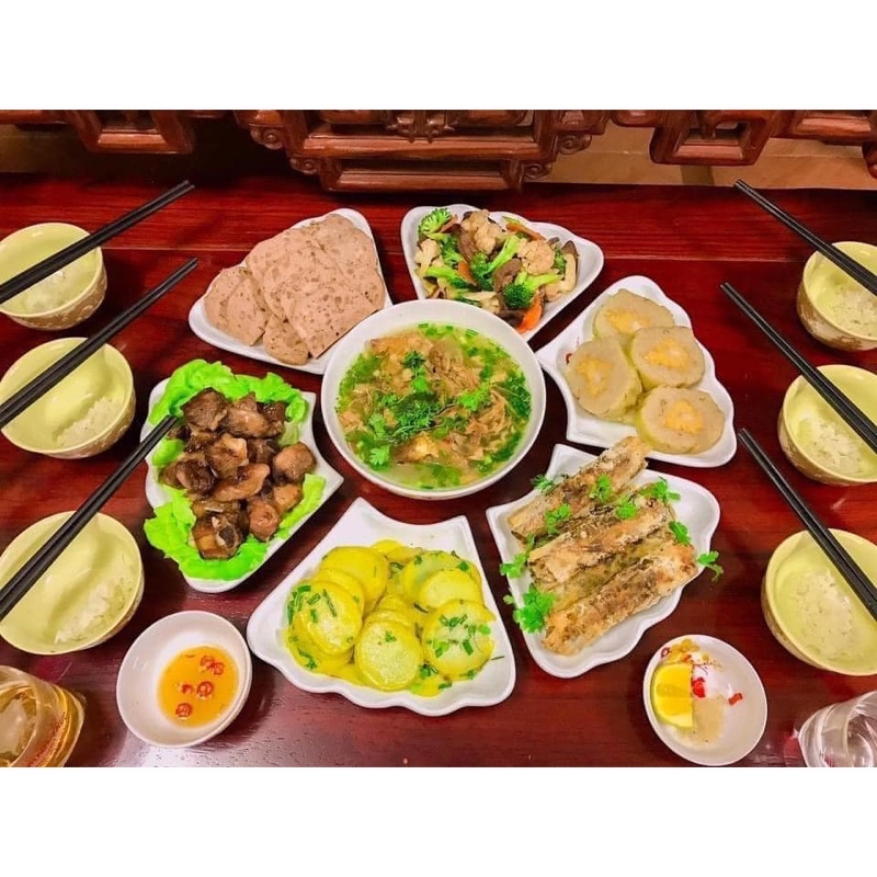 Bộ Bát Đĩa Hoa Mặt Trời Cúng Gia Tiên Sứ Bát Tràng Cao Cấp 2 Size Đựng Thức Ăn Ngày Lễ Tết Nhiều Mẫu