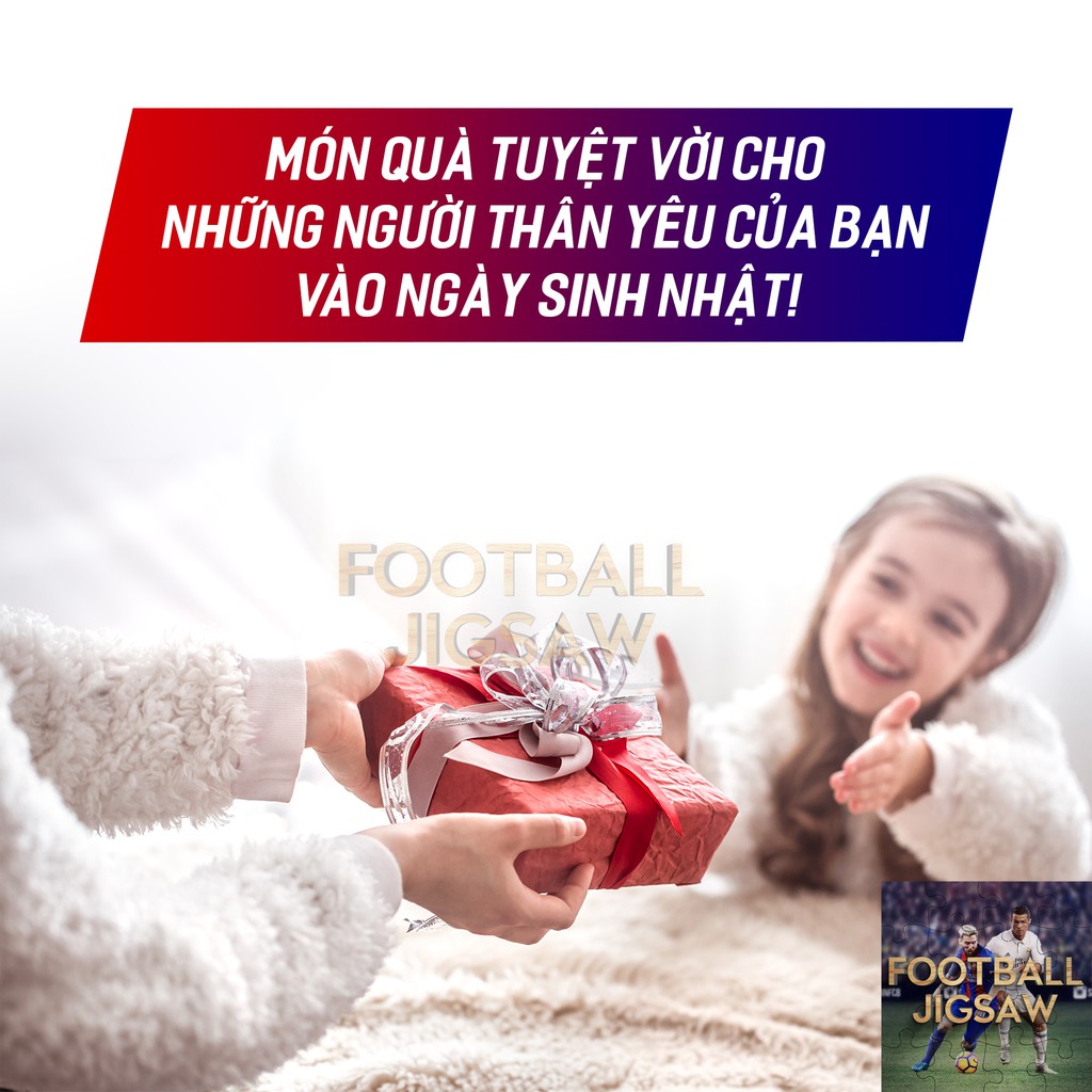 [TRANH GỖ XUẤT KHẨU] Tranh xếp hình cầu thủ neymar jr club barcelona fc, bộ ghép hình 300-500 mảnh, xếp hình FJ59