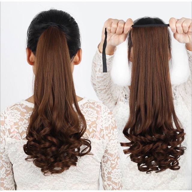 Tóc cột xoăn đuôi