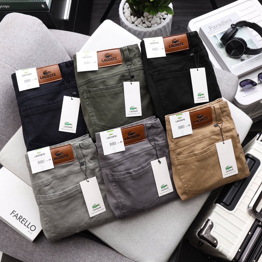 Quần Kaki Dài Giả Jean, thớ vải như jean mộc Co Giãn , Form Suông Không Ôm Trẻ Trung, BigSize 100kg - 3bros.khoxuatkhau