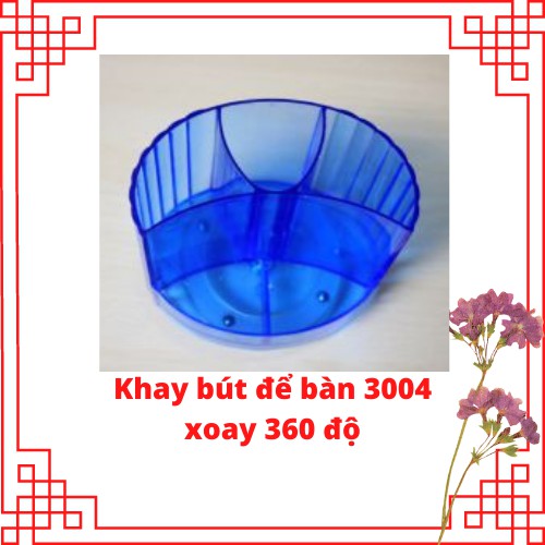 Khay bút cắm bàn 3004 xoay 360 độ giao màu ngẫu nhiên