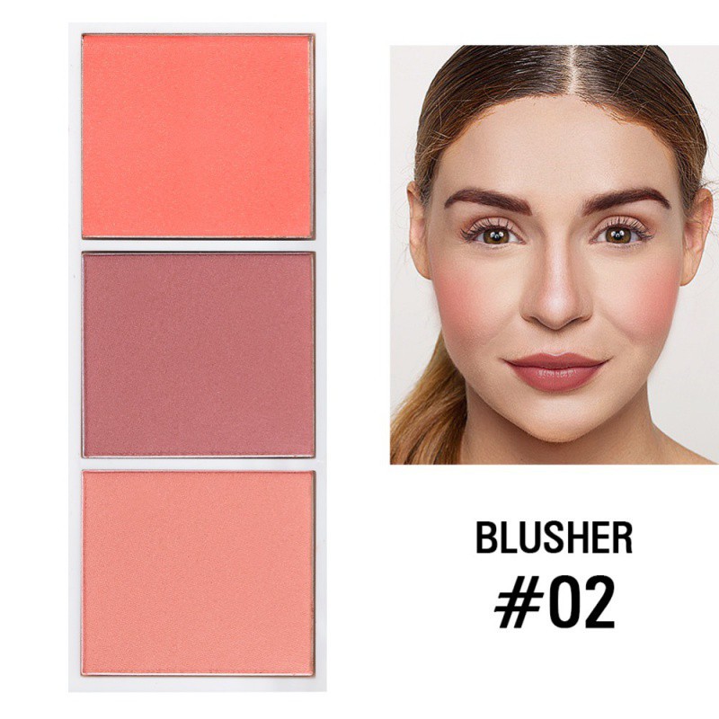 Bảng phấn tạo khối/ má hồng/ bắt sáng 3 màu nhãn hiệu | BigBuy360 - bigbuy360.vn