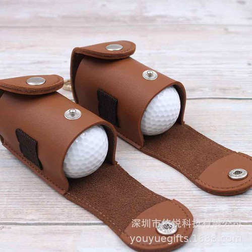 Túi đựng bóng golf chất da cao cấp tiện lợi mang theo đựng được 2 bóng và 2 tee tiện lợi TB002