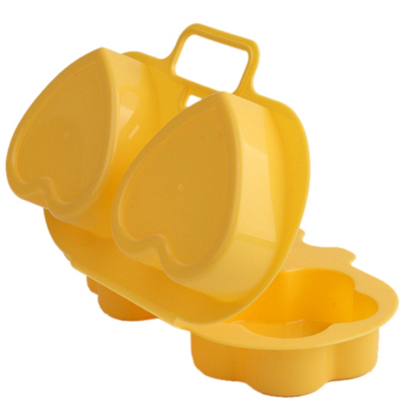 Khuôn Hấp Trứng Hình Hoa Trái Tim Cho Lò Vi Sóng