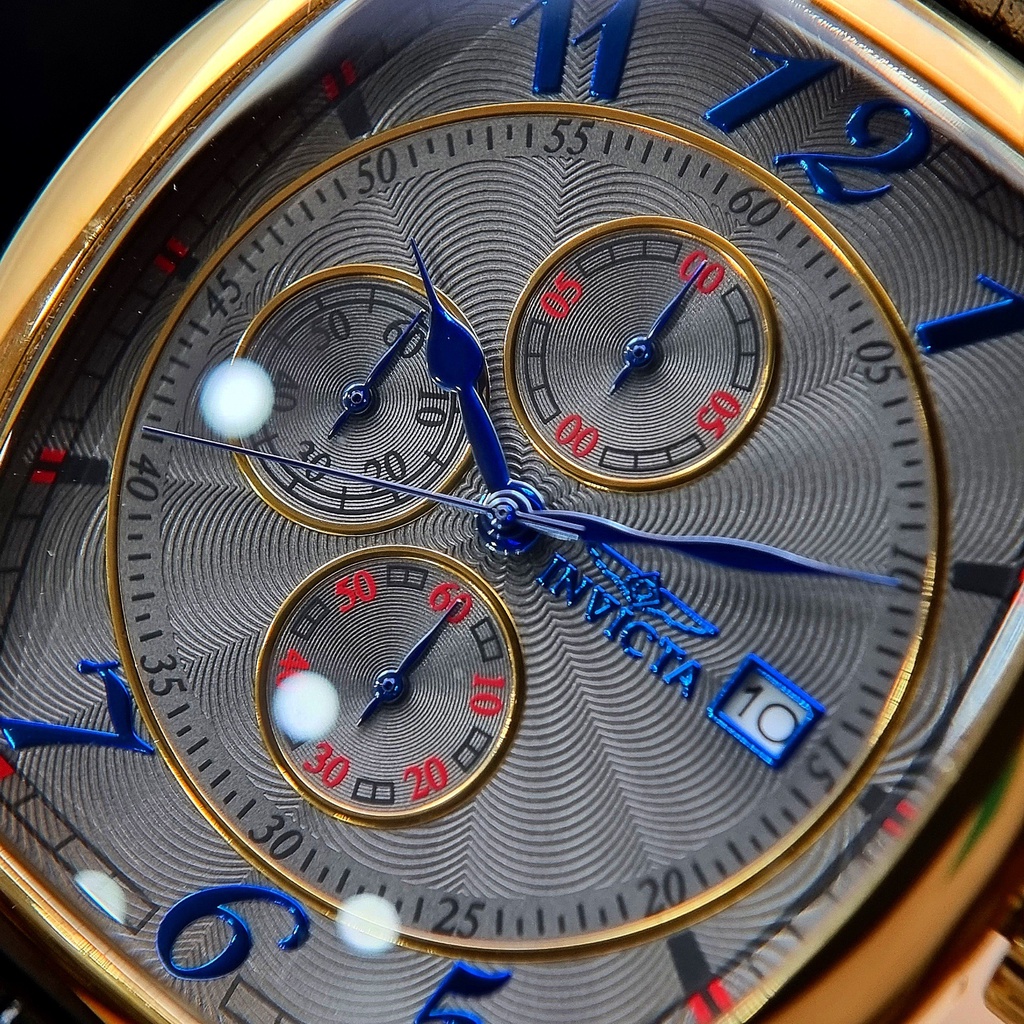 Đồng Hồ Invicta Nam Limited Edition 34015 Pin Chronograph Dây Da Mặt Rose