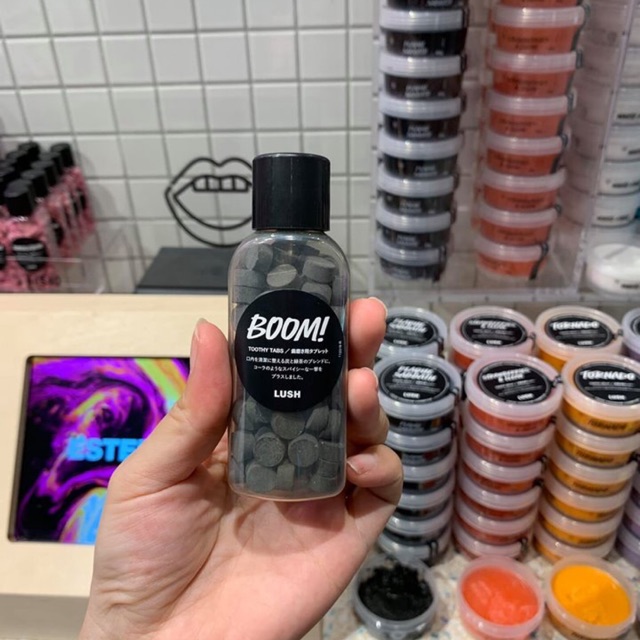 viên đánh răng than tre lush