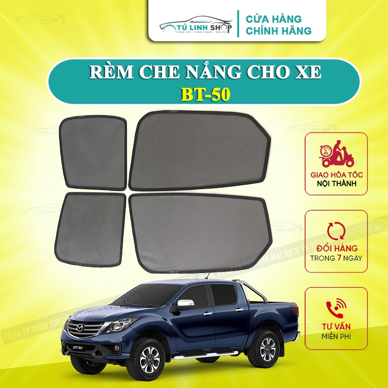 Rèm che nắng nam châm cho xe BT-50, bộ 4 tấm cho 4 cửa, hàng loại 1 cao cấp nhất, vừa khít kính