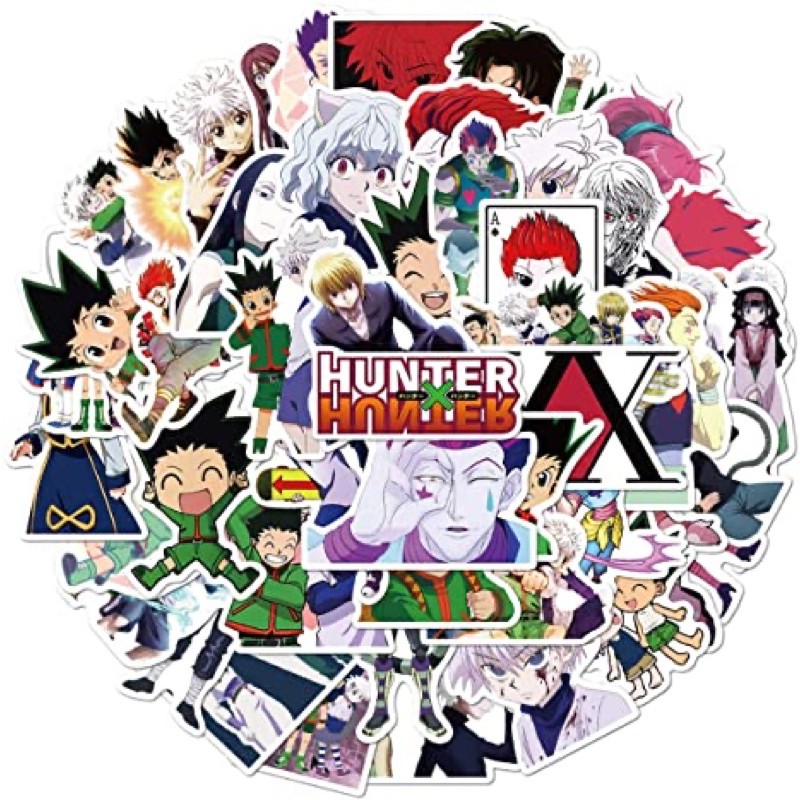 combo 30-60 sticker hunter x hunter ép lụa decal bóc dán/ hình dán anime hunter x hunter