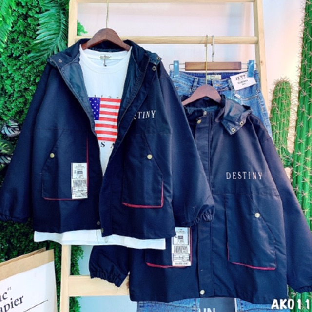 🌵 𝐓𝐡𝐞𝐔𝐥𝐳𝐳𝐚𝐧𝐠 🌵 011 Áo Khoác Kaki Thêu Chữ Cặp,Lẻ Siêu Hot - Bomber Jacket - Hàn Quốc - Unisex - Ulzzang | BigBuy360 - bigbuy360.vn