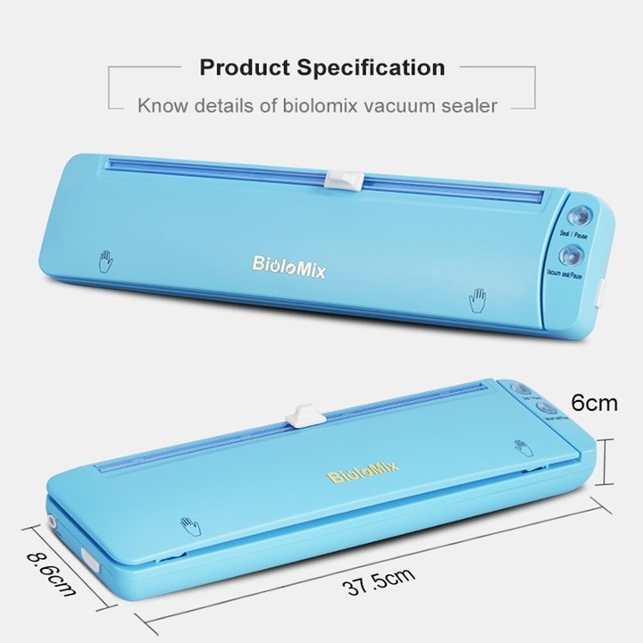 Máy hút chân không - food vacuum sealer Biolomix W100