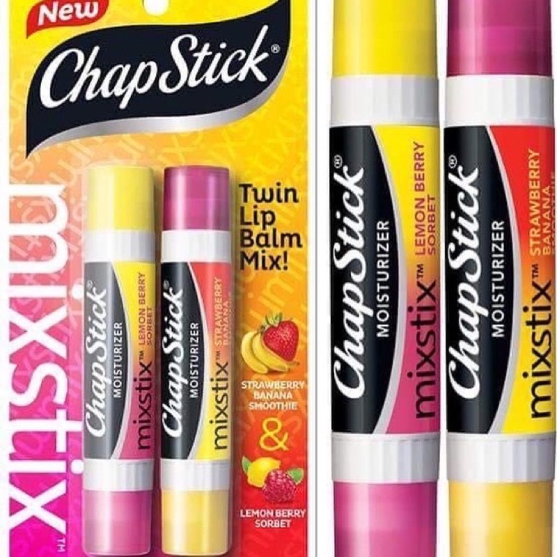 Son dưỡng 2 đầu mix mùi trái cây Chapstick của Mỹ