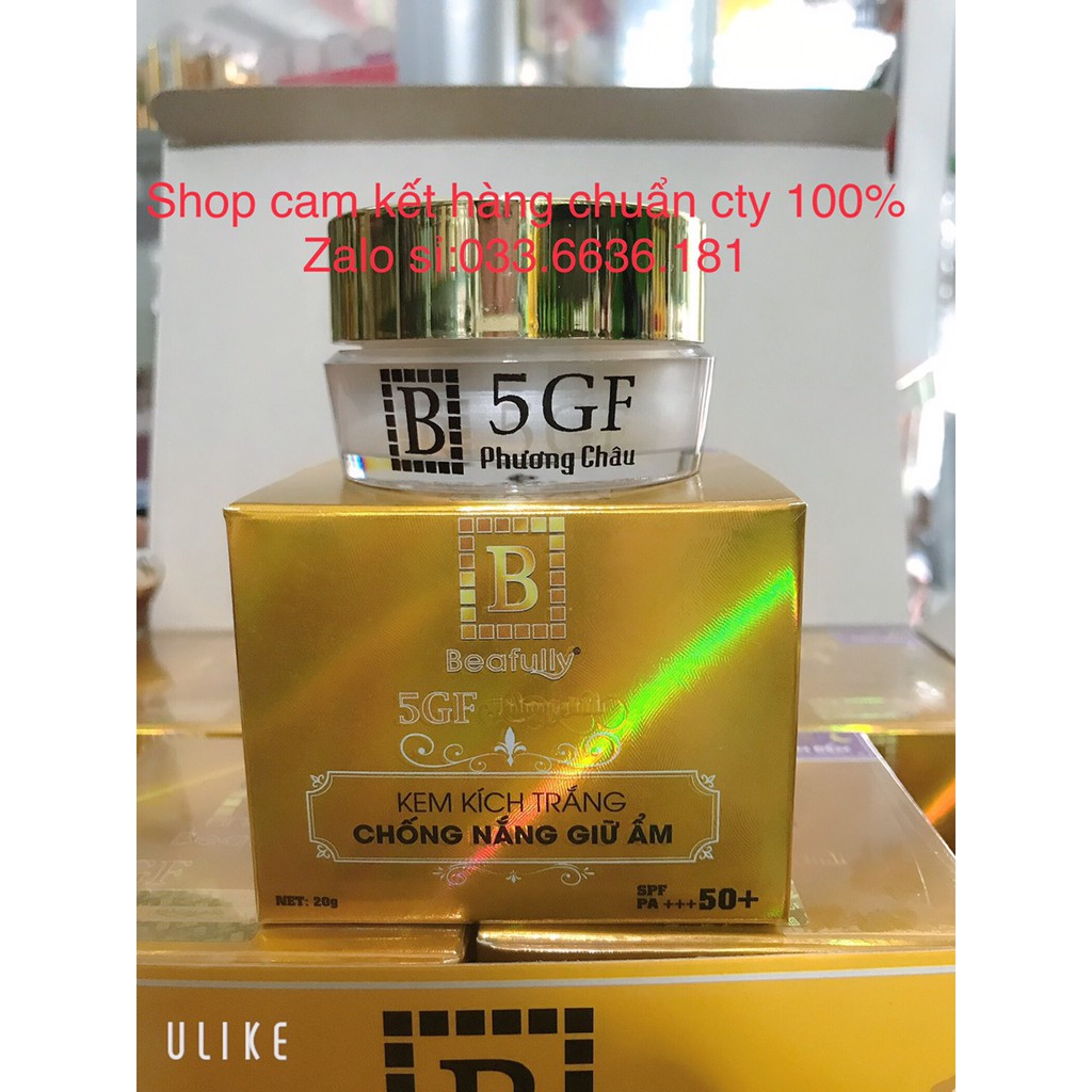 kem 5GF BEAFULLY dưỡng trắng da-chống nắng- giữ ẩm cho da SPF 50+  20g