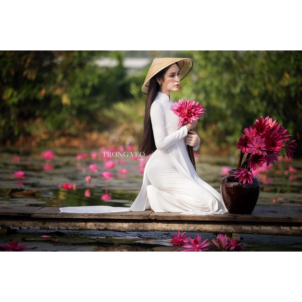 Áo Dài Trắng Chifon 4 Tà Học Sinh,Sinh Viên - Áo Dài Min | BigBuy360 - bigbuy360.vn