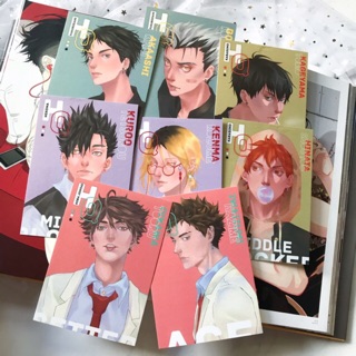 [CẶP/FULLSET] Postcard ánh kim HAIKYUU (Gakuran Ver.)