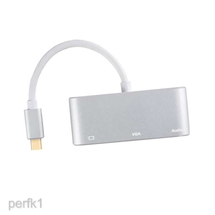 Thiết bị chuyển đổi 3.1 Type C to VGA HDMI USB 2.0 chuyên dụng cho Macbook PC