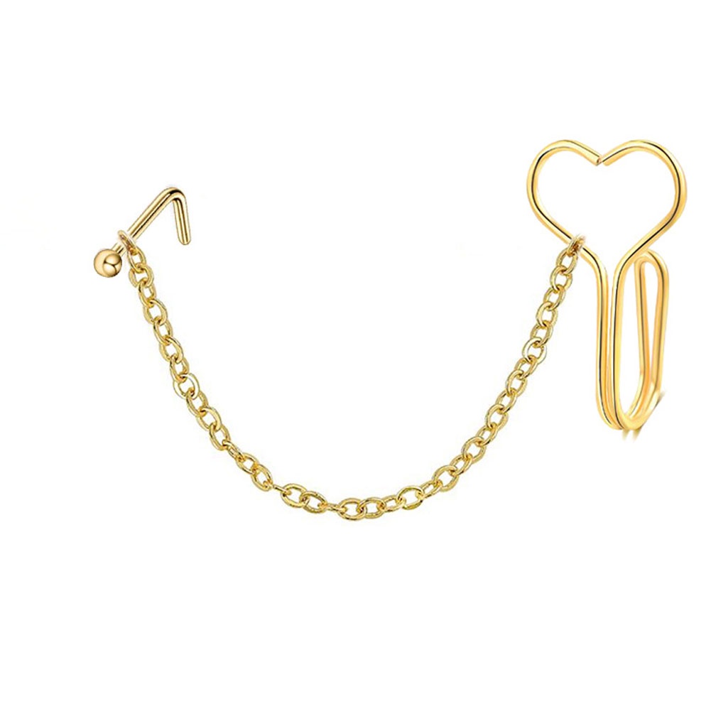 Khuyên Mũi Hình Chữ L Bằng Thép Không Gỉ