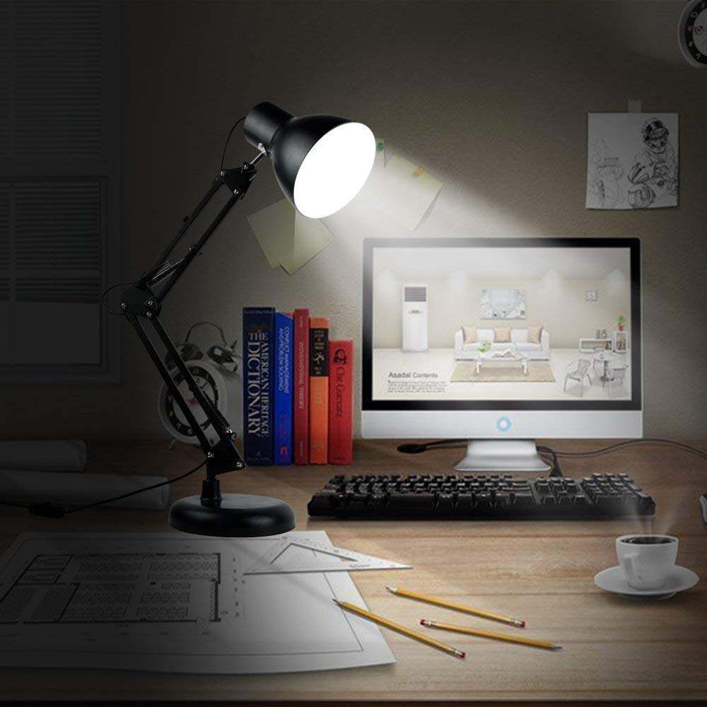 Đèn bàn học, đọc sách, làm việc Pixar đế tròn.