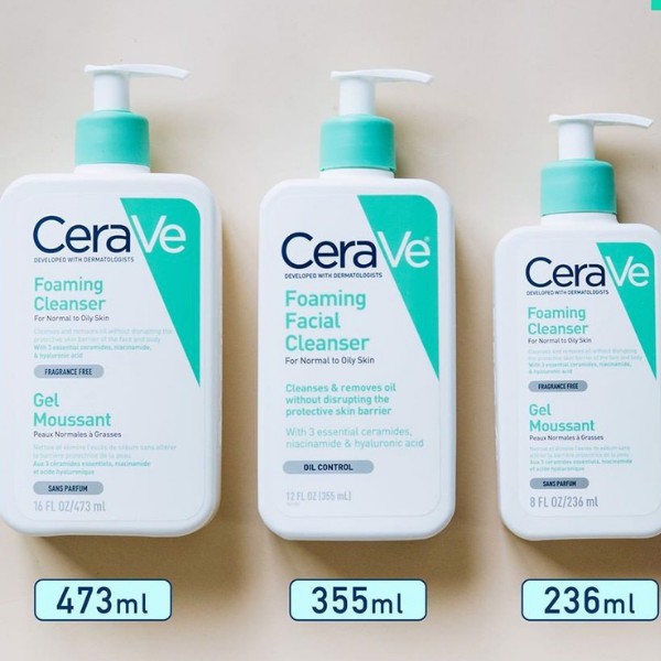 [Nhập mã EVERLOVE giảm 8% đơn hàng từ 250k] Sữa rửa mặt dịu nhẹ CERAVE Foaming Facial Cleanser cho da dầu, hỗn hợp dầu | BigBuy360 - bigbuy360.vn