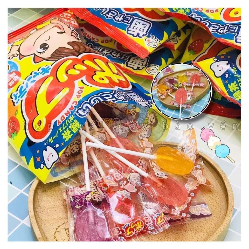 Kẹo Mút Trái Cây Không Sâu Răng Pop Candy | Kẹo Mút Nhật Bản Fujiya date t3/2024