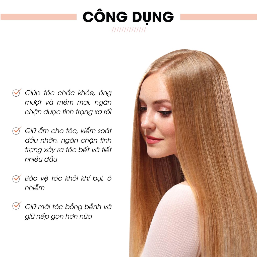 Tinh chất Thick Hair Serum dưỡng tóc Truesky giúp tóc mềm mượt chắc khỏe bồng bền giảm xơ rối gàu và rụng tóc. Lọ 30ml