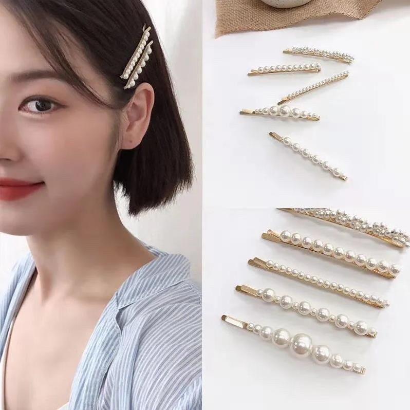 [Giá sỉ] Set 5 Kẹp Tóc Đính Hạt Xinh Xắn