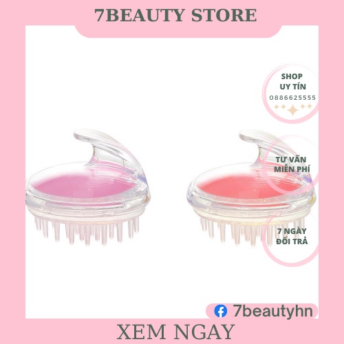 Lược gội đầu silicon dưỡng sinh massage da đầu