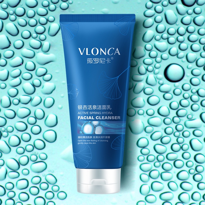 [Hàng mới về] Sữa rửa mặt VLONCA tinh chất thực vật sống mùa xuân dưỡng ẩm làm mới làn da