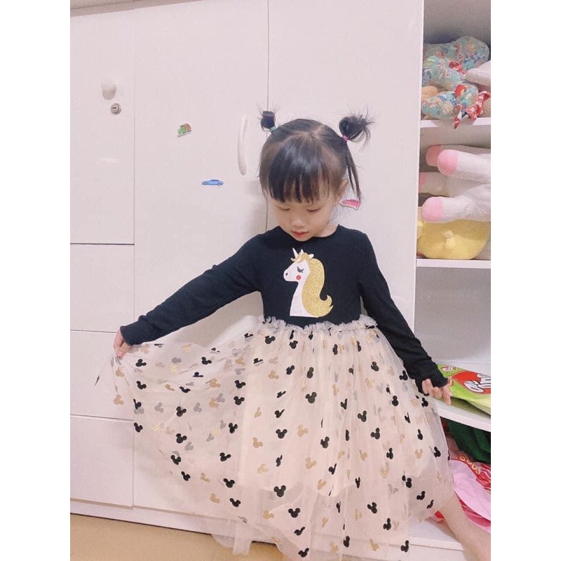 Đầm kỳ lân công chúa cho bé gái - kèm ảnh thật