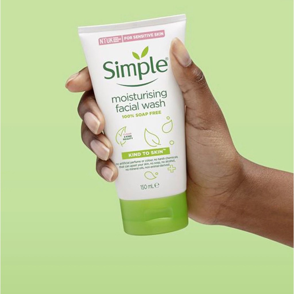 Sữa rửa mặt Simple dành cho da khô - Simple Moisturising Facial Wash 150ml | BigBuy360 - bigbuy360.vn