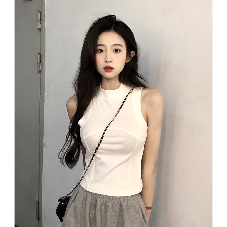 Áo hai dây ZHELIHANGFEI lưng cao thời trang quyến rũ cho nữ